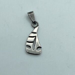Vtg Taxco Sterling Silver Sailboat Boat Pendant TA-163 / 1”
